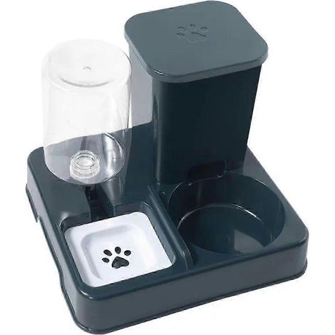 Dispensador automático 2 en 1 de comida y agua para mascotas, comedero portátil, cuenco antideslizante para comida, artículos para mascotas (1/5)