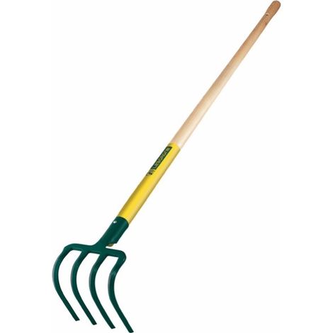 Leborgne – Croc de jardin 3 dents – Manche en bois certifié PEFC 110cm – Acier forgé pour résistance à l'usure – Outil pour ameublir la terre