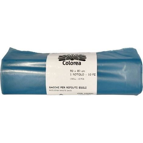 SACCO PER MACERIE cm. 50x80 azzurri - cf.10 pezzi