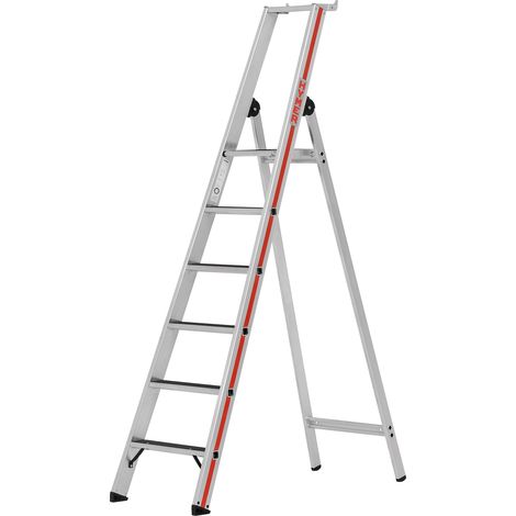 Stehleiter 6 Stufen - Maximale Arbeitshöhe 3.40m - 862606 (1/5)