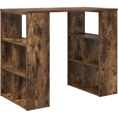 Maison Exclusive - Schreibtisch Geräucherte Eiche 90 x 50 x 75 cm