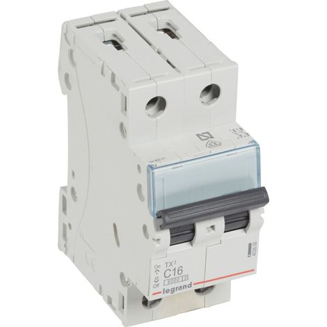Interruptor magnetotérmico TX3 6kA-C 2P 16A