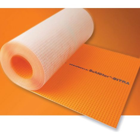 Schluter – Natte de désolidarisation et d'étanchéité 3.5mm – Pour carrelage sur support bois – Vendu au m² – Résistance à l'humidité