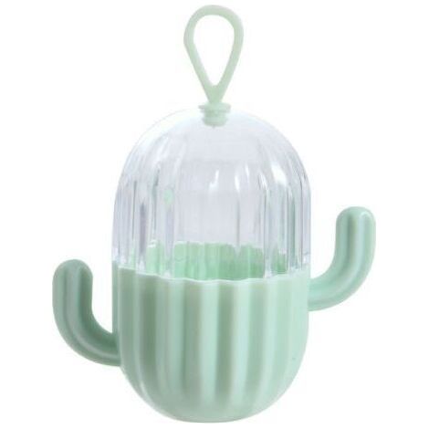 1 Pack Cactus Beauty Egg Organizer Makeup Sponge Jewelry Organizer Earring Necklace Earring Organizer(Green) (1/5)