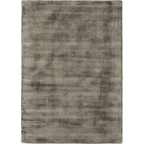 Tapis rectangulaire moiré viscose vert gris 120 x 170 cm - APIS 6453 (1/4)
