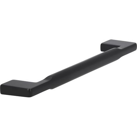Siro Griff Baton LA 160mm - Moderner Möbelgriff - Breite 180mm, Zinkdruckguss schwarz matt (1/4)