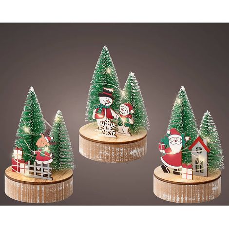 Dekoratives Figur mit Weihnachtsmotiven und LED, Verschiedene Designs