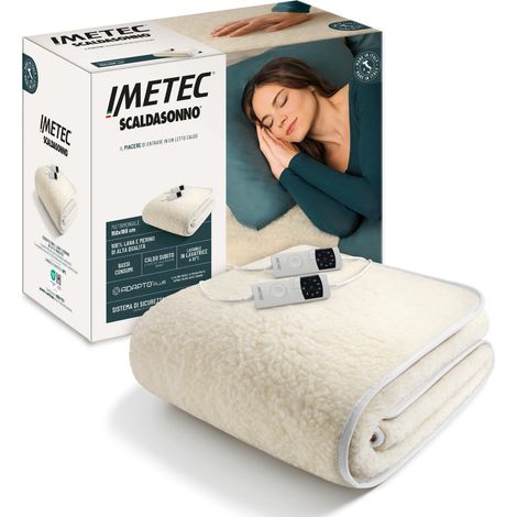 Imetec Adapto Plus Lana-merino Matr Calentador de cama eléctrico 150 W Natural Lana, Poliéster (1/5)