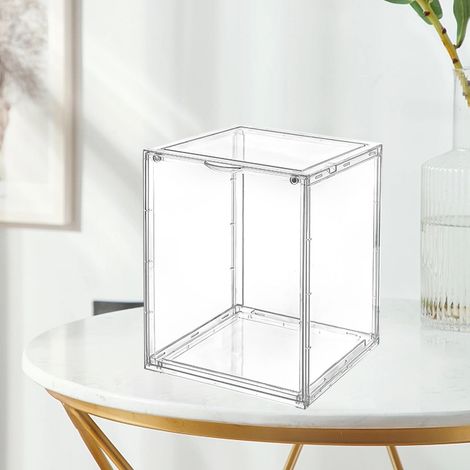 Boîte de présentation pour figurines Pop Mart, épaisse, haute transparence, boîte de rangement anti-poussière, présentoir magnétique grande capacité (1/5)