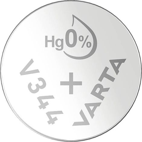 Pile bouton oxyde d'argent Varta 344