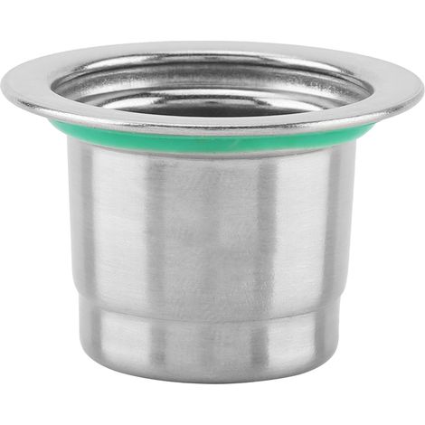 Capsule à café rechargeable et réutilisable en acier inoxydable, compatible avec les machines à café Nespresso. (1/5)