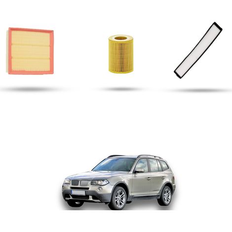 Kit tagliando 3 filtri compatibile con Bmw x3 (E83) 2.5i 141kw dal 2004 al 2006 (1/5)