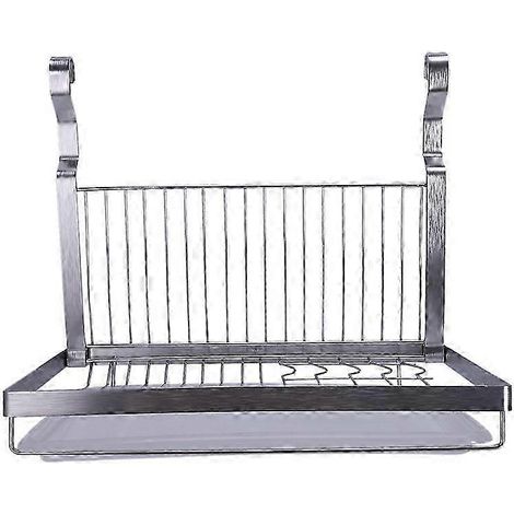 Égouttoir à vaisselle en acier inoxydable pour évier - Égouttoir suspendu pliable pour bols (1/4)