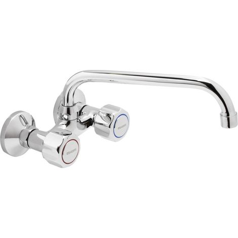 GENEBRE 68195 11 45 66 GAMMA Grupo Mural Fregadero 11Cm Caño Tubo Alto 18 cm - ref: 68195 11 45 66