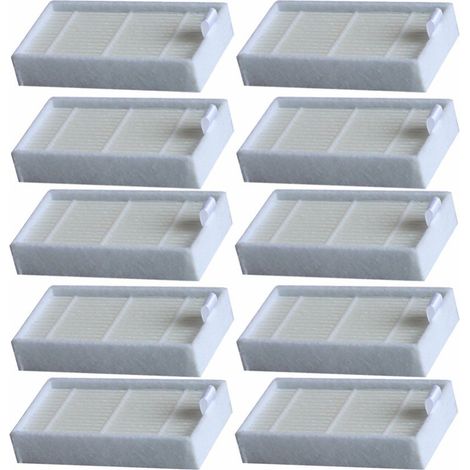 Für 10er-Pack Staubsaugerfilter HEPA-Filter für CHUWI V3 iLife X5 V3+ V5 V5pro Ecovacs CR130 CR120 Cen540 Cen250 Ml009 Vakuumteile