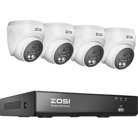Sistema de cámaras de videovigilancia, resolución de 8 MP, capacidad de audio bidireccional, 4 cámaras de 8 MP, No (1/2)