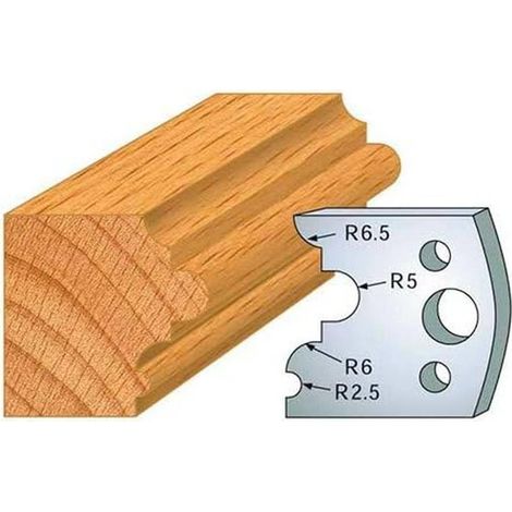 Jeu de 2 Fers Profilés Acier HT 40 x 4 mm - N°036 Astragale - Outil de menuiserie - Diamwood