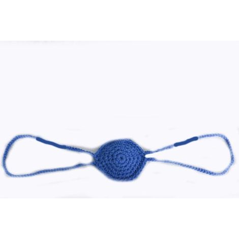 Couvre-nez - Fait main - Polyester - Résistant au chaud et au froid, design élégant - À porter uniquement sur le nez - Bleu (1/5)
