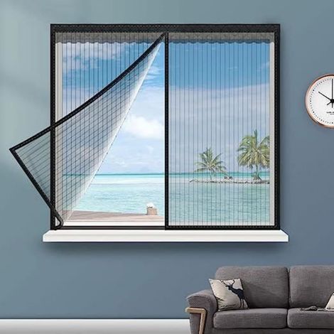 Moustiquaire - 130x150 cm - Fixation Magnétique - Pour Fenêtre - 1 Pièce (1/4)