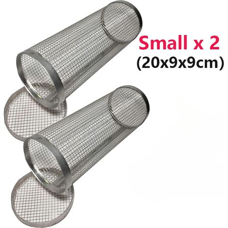 (Petit panier x2) Grille de barbecue, cage à barbecue, ustensiles de cuisine pour camping et pique-nique, grille ronde pour barbecue de camping, panier à griller à roulettes (1/5)