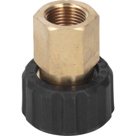 Hochdruckreiniger-Adapter für Pistole und Schlauch, 5000 PSI, Ersatzteile, Zubehör, Innengewinde G3/8 auf Innengewinde M22 15 mm (1/5)