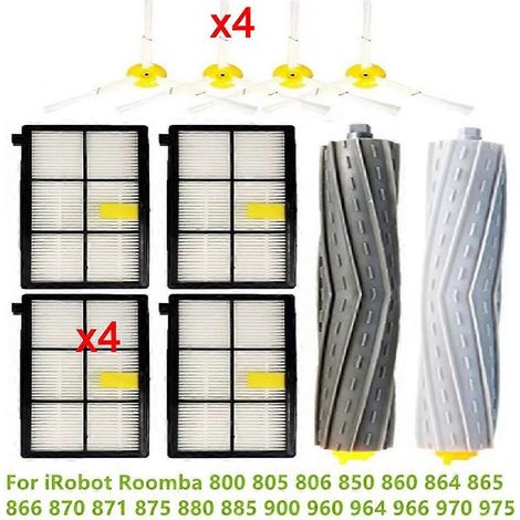 Dust Box HEPA Filtre Main Side Brosses pour 800 805 806 850 860 864 865 866 870 871 875 880 885 960 964 966 (1/5)
