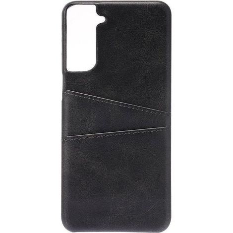 Coque arrière rigide avec porte-cartes pour Samsung Galaxy S21 - Noire - Étui de protection (1/4)