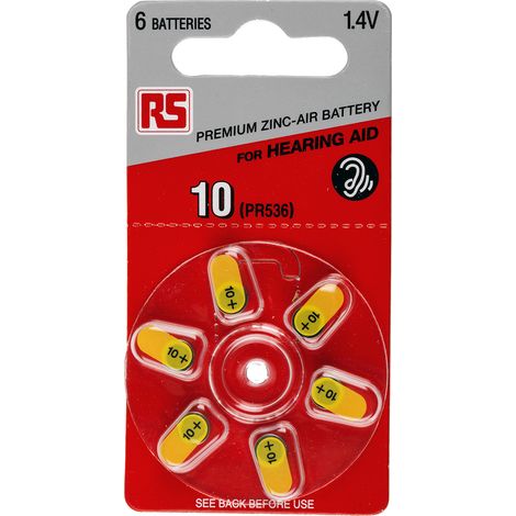 Pile bouton PR70 RS PRO, 1.4V, 5.8mm ( Prix pour Paquet de 6 ) (1/2)