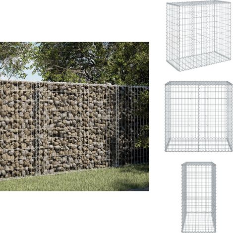 Panier gabion avec couvercle 100x50x100 cm fer galvanisé - Panier Gabion - Paniers Gabion - Mur En Gabion - Gabion (1/5)