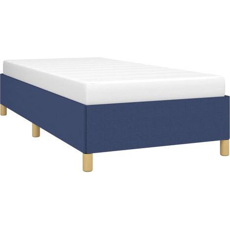 Estructura de cama sin colchón tela azul 100x200 cm vidaXL (1/4)