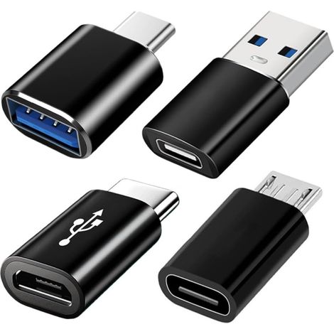 Lot de 4 adaptateurs USB-C : adaptateurs USB 3.0 et micro-USB pour une compatibilité améliorée (1/5)