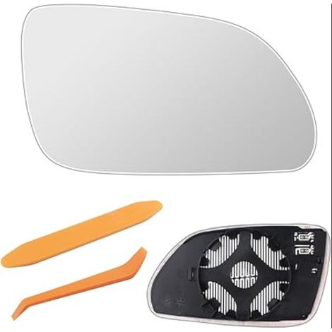Verre de Rétroviseur pour 9N 2005-2009 ET (1Z3/1Z5) 2004-2008 Chauffant Asphérique avec Plaque de Support Extérieur Réglable Recul(Droite) (1/5)
