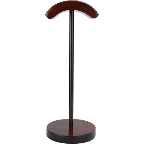 Support pour casque audio à monter soi-même, support de bureau en bois à double courbure pour écouteurs Bluetooth (1/5)