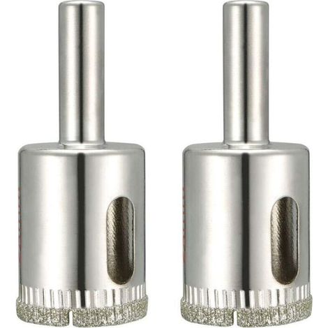 Sega a tazza diamantata da 23 mm – Confezione da 2 per forature precise su vetro, ceramica, marmo, pietra e porcellana