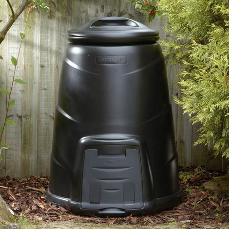 Blackwall 330 litre Black Compost Converter with Base Plate (1/2)