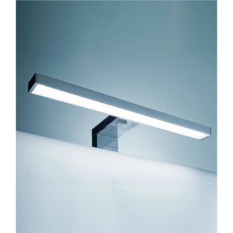 Lampada a led da 30 cm con involucro cromato