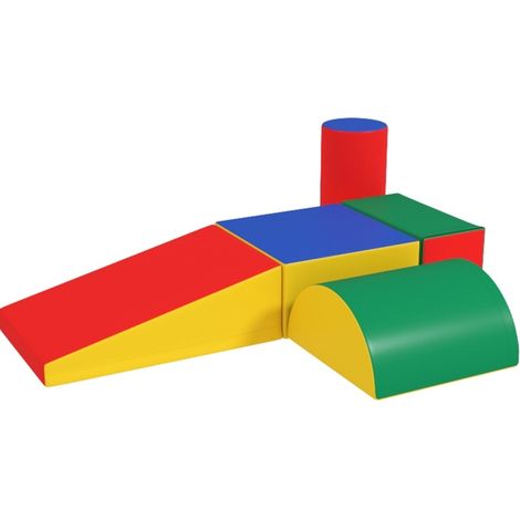 Blocchi di schiuma per bambini 5 pezzi multicolore in pelle sintetica e schiuma EPE HOMVRA (1/5)
