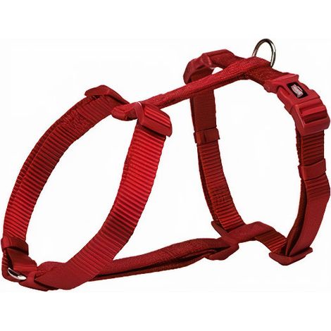 Trixie H-Geschirr Premium rot M-L 50-75 cm / 25 mm