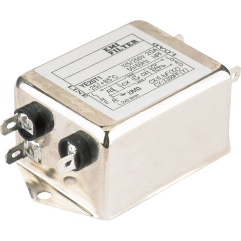 Filtro di rete 250 VAC RFI/EMI Electro Dh 31.224/20 8430552097050