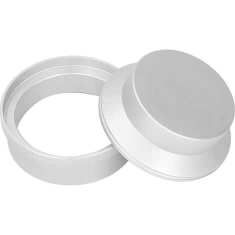 Moka-Kaffeebereiter aus Aluminiumlegierung, einfach zu bedienen und stabil, für 150-ml-Moka-Kaffeebereiter mit 2 Ventilen, silberfarben. (1/5)