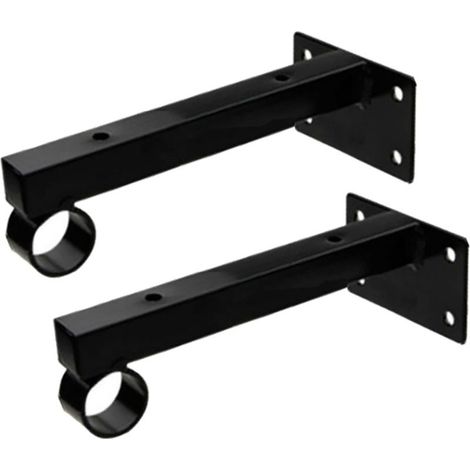 Supports D'étagère, Supports de Tablette Flottante Carrée Industrielle, Supports de Tableaux Muraux Rétro, Pour Salon Salle de N Garage,150MM (1/5)