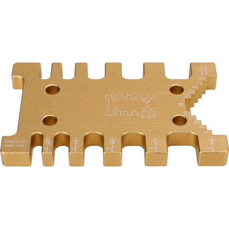 Jauge d'angle à tenon pour menuiserie, outil de mesure résistant à l'usure, facile à utiliser, en or, aide au traçage précis (1/5)