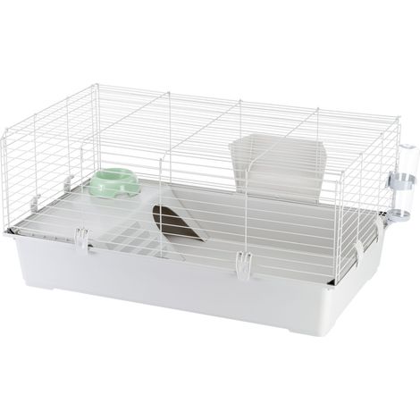 Ferplast RABBIT 100 Gabbia per roditori FERPLAST RABBIT 100: Adatta a Conigli, Cavie, Porcellini d'India, design italiano, accessori inclusi. . Variante SINGLEPACK - Misure: 95 x 57 x h 46 cm - (1/5)