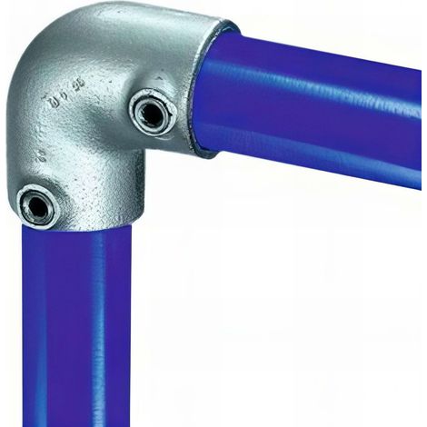 Raccord KEE KLAMP 15-7 coudé 90° pour tubes D. 42,4 mm - Galvanisé - KEE15-7