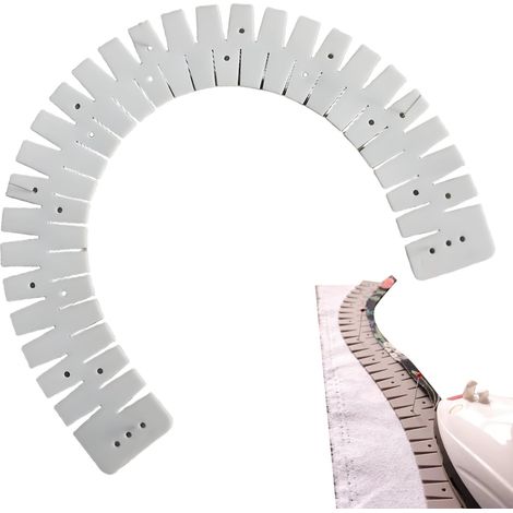 Flex Silicone Hemmer, Jauge Ourlet Coutures, Règle Souple Coutures Résistant À Chaleur, Échelle De Courbe Règle Repassage, Aides À Coutures Multifonctionnelles Pour Ourlets Tissu Pantalon Et Vêtements