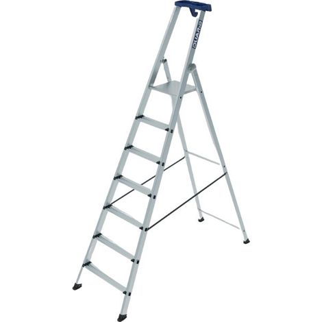 Centaure – Escabeau aluminium PRO 54 – 7 marches – Plate-forme antidérapante 250x250mm – Charge max 150kg – Articulation haute résistance