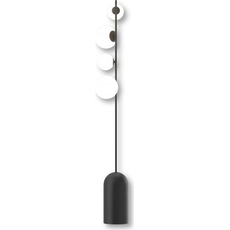Lampada da terra moderna ETNO nera 4 sfere G9 8W Emibig (1/4)
