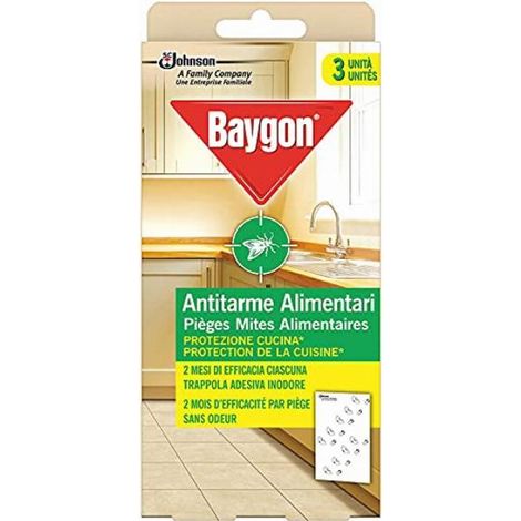 Baygon Antitarme Alimentari: 3 Foglietti Protettivi per Cucina Sicura (1/5)