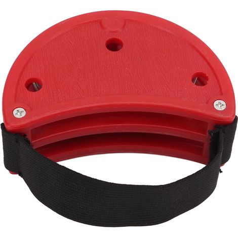 Tambourine à Pied avec Cymbales Métalliques, Instrument de Percussion en Plastique Rouge pour Exercice (1/5)