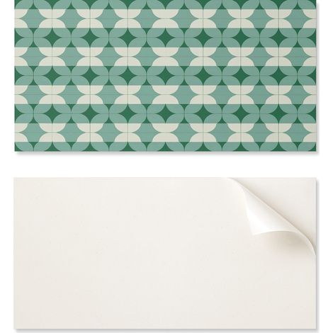 Azulejos decorativos autoadhesivos para pared de sal贸n con formas geom茅tricas onduladas, 10x40x20 cm.